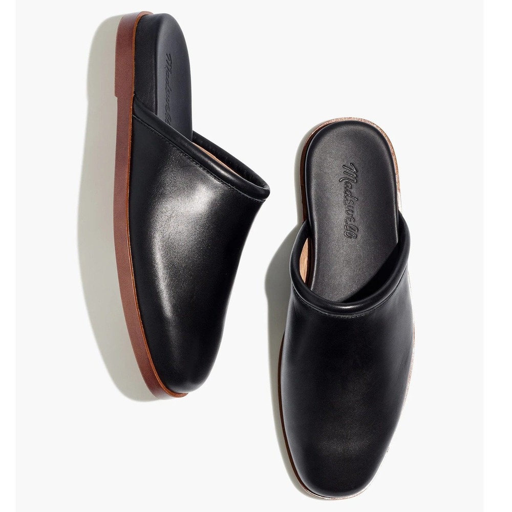 Madewell Black The Louisa Mules Leather Slip On Size 8